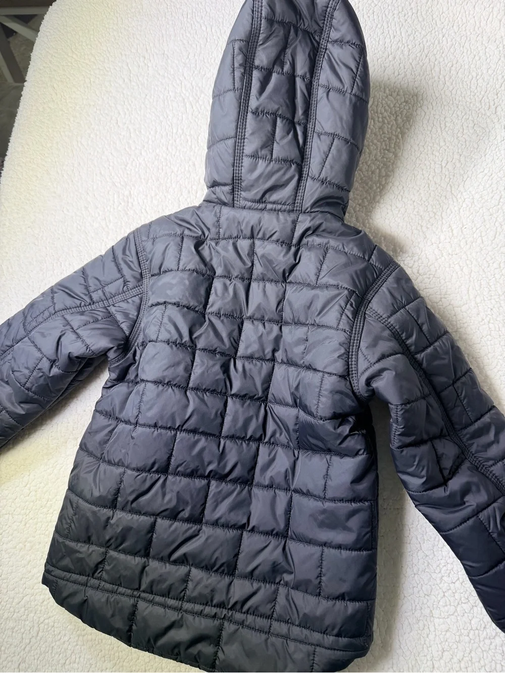 Carhartt Youth Boys Small 6-7Black Insulated Hooded Puffer Jacket Quilted Nylon